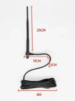 Externá anténa 433,92 MHz s 4 m káblom – Obrázok 4